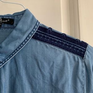 Velvet Heart 100% tencel denim-looking button down